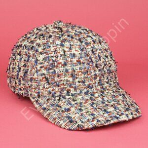 Emotionally Unavailable x Playboy Hat Mens M Red White Blue Cotton Blend Tweed